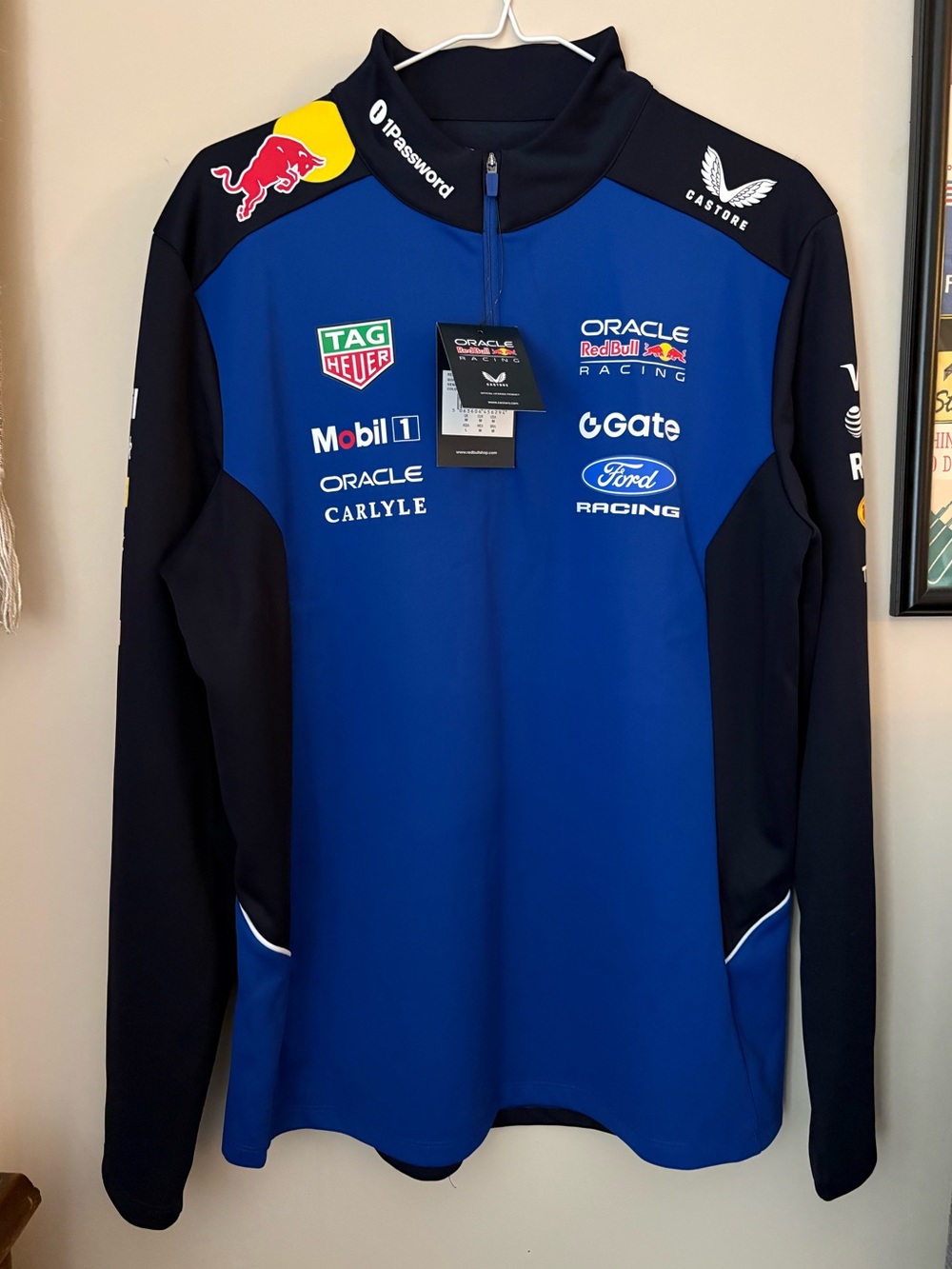 CASTORE Red Bull Racing F1 2026 Team Quarter Zip Mid Layer Size M NWT